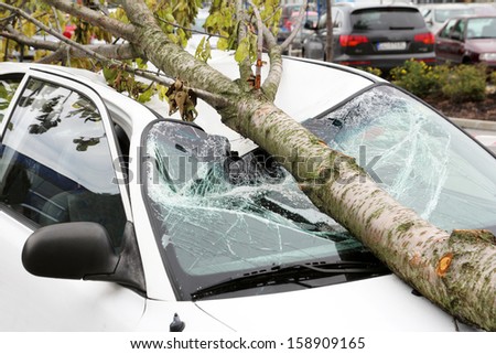 damaged car