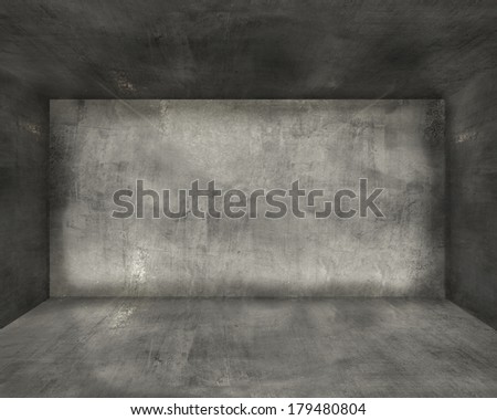 concrete room interior