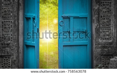 open door and heaven light