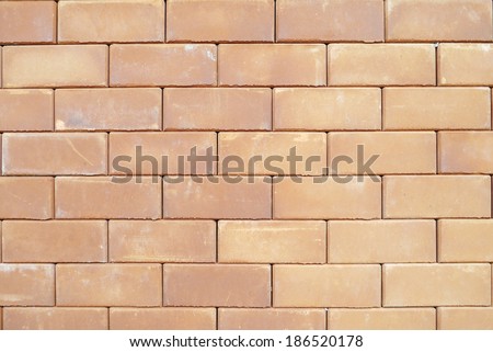 Brown brick  layer art background.