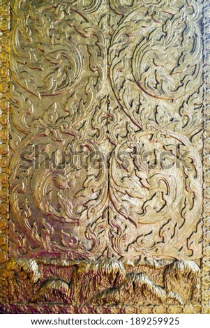 Antique art texture in temple thailand.