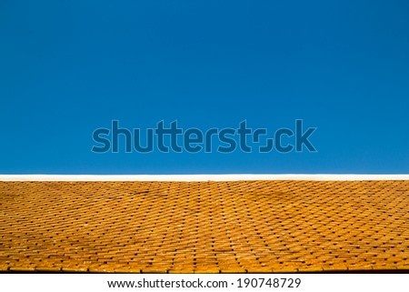 Roof tiles of temple at Wat Phra That Doi Suthep, Chiangmai, Thailand
