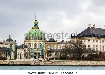 Frederik\'s Church popularly known as The Marble Church for its architecture, is an Evangelical Lutheran church in Copenhagen, Denmark.