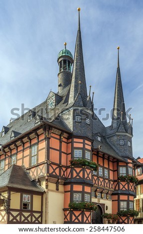 The town hall is one of the most known monuments of architecture in Germany, is a symbol to Wernigerode