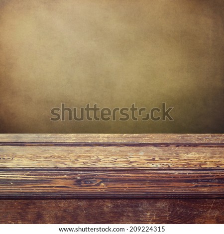 Vintage wooden counter background