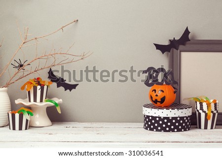 Halloween website header design with copy space