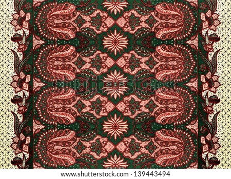 Pattern for traditional clothes malaysia with batik texture