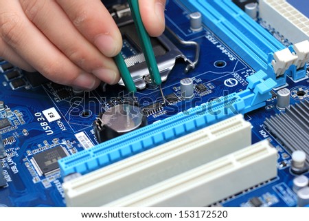 Professional repair of a circuit printed board