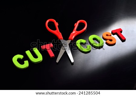 Cost cutting concept