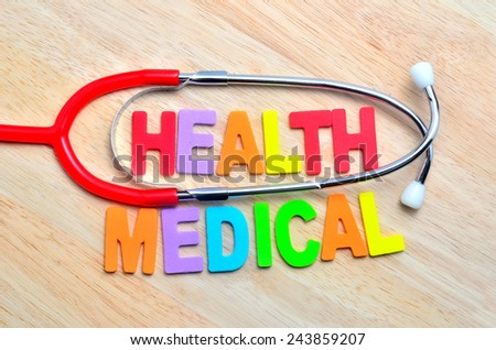the name of the medical term, Health and Medical and stethoscope