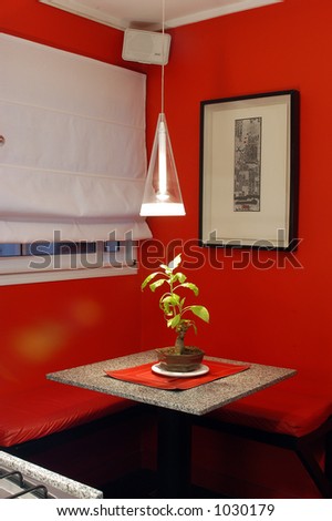 red room whit table