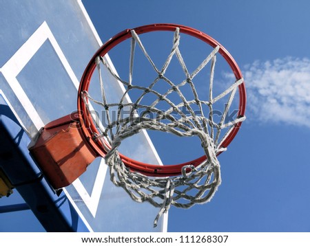 Basketball ring.