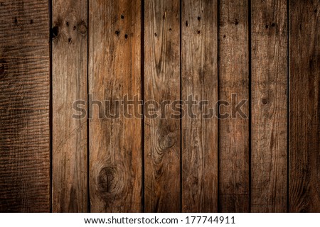 Old Vintage Planked Wood Board - Rustic Or Rural Background With Free Text Space