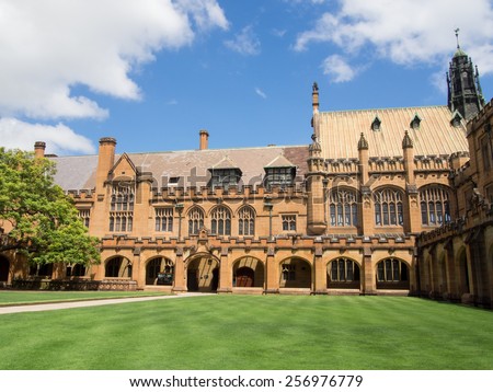 Historic Quadrant Building at University of Sydney, Sydney, AUSTRALIA