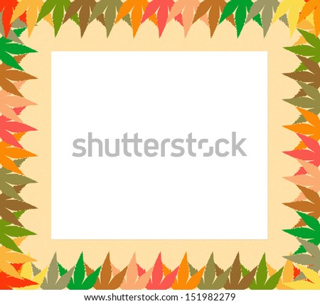 Abstract autumn frame