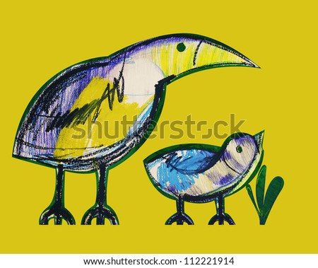 Bird, Illustration abstract