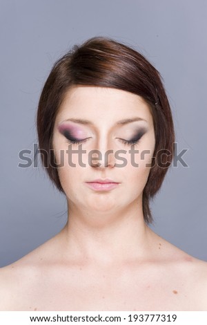 Make up step by step before - after: Fifth Step