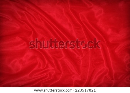Red flag pattern on the fabric texture ,vintage style