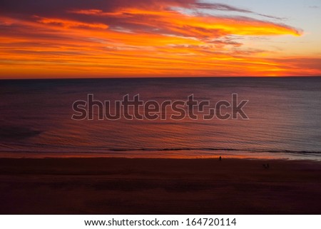 Atlantic ocean in Cadiz, Andalucia, Spain