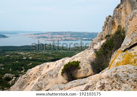 View of La Maddalena island from Caprera, Sardinia, Italy