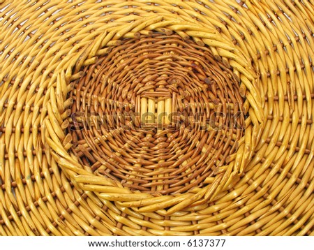 This is a close up of a wicker tray. The weave pattern would make for a nice background image.
