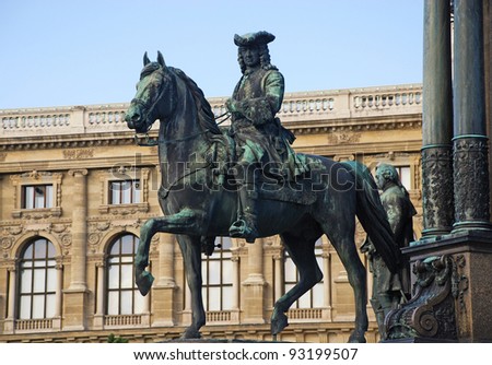 monument of Hapsburg in imperial palace Hofburg (Vienna, Austria)