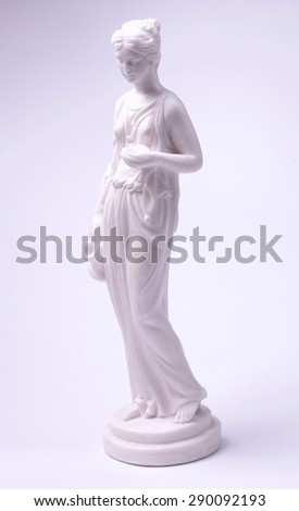 marble female classical greek figurine