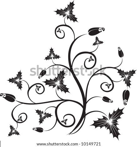 Elegance Floral Tattoo Stock Vector 9918598 Shutterstock