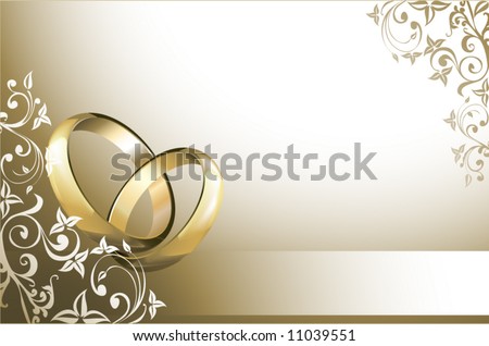 stock vector Wedding card