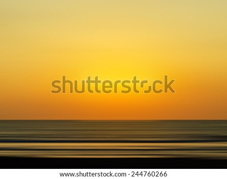 Big family silhouette meeting vivid orange sunset ocean horizon