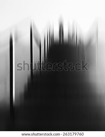 Vertical futuristic black and white alien standing on top upstairs abduction abstraction background backdrop