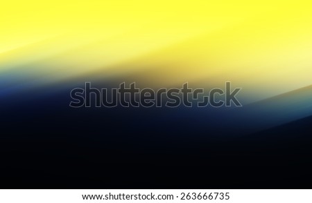 Horizontal vivid black and yellow abstraction background backdrop