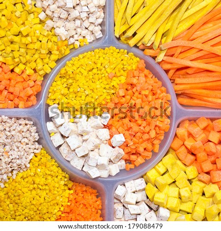 Colorful vegetables on a plate