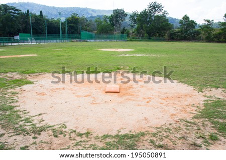 view of softball field