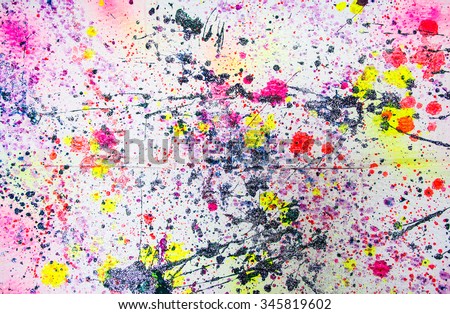 Abstract watercolor paint splash on paper background