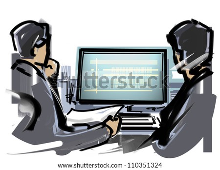 Two people to see a PC