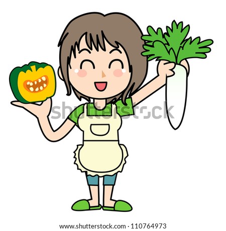 Housework of the mom - Vegetables