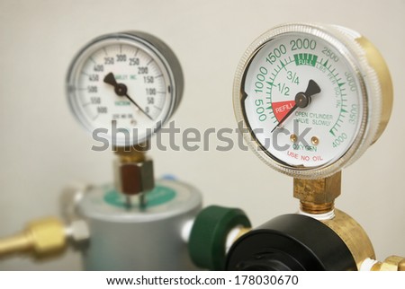 Oxygen in tank exhausted and indicated on gages to refill