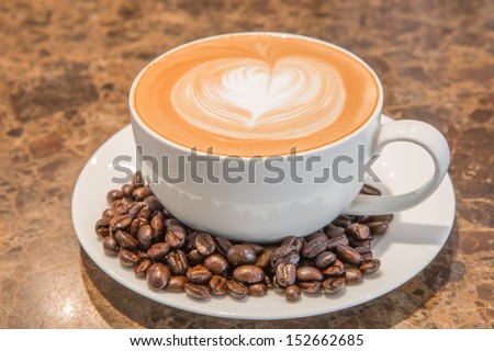Latte Art coffee
