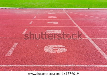 Running track rubber cover texture