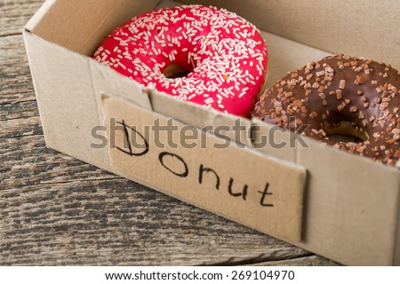 Box full of donuts ready to eat