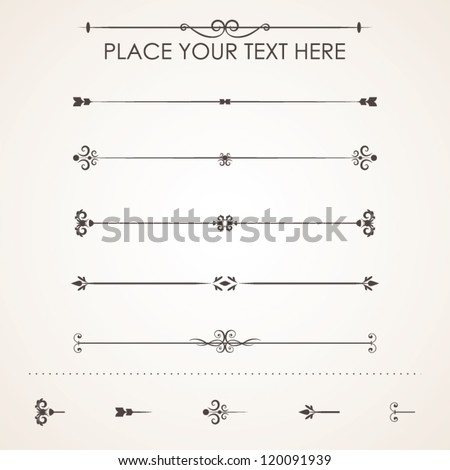 Set Calligraphic Design Elements vector set calligraphic design elements and page decoration lots of useful elements Set Calligraphic Design Elements vector set calligraphic design elements and page decoration lots of useful elements