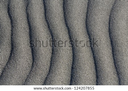 Wind sculpted sand dunes fine texture detail