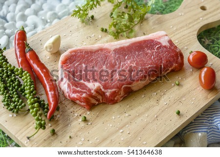 Strip loin steak