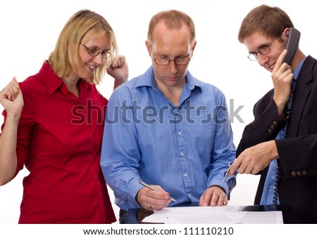 People signing of an agreement