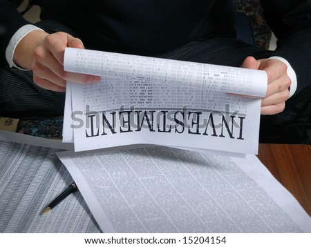 stock photo : investment news