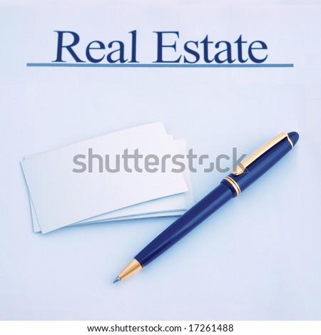 Luxury pen on real estate documents