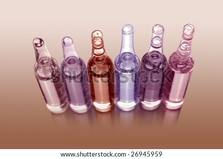 clinic laboratory ampules. pharmaceutical products, medicament - vaccine