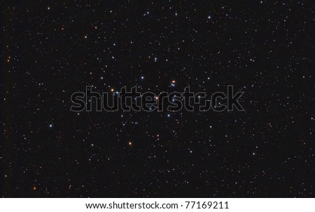 The Beehive Cluster, also known as Praesepe (Latin for 