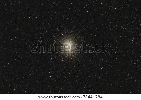 Omega Centauri is one of the few globular clusters visible to the naked eye and appears about as large as the full Moon.